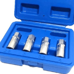 Trade Shop Traesio-set 4 Pz Estrattori Per Prigionieri A Rullo Rimozione Vite Spezzate Attacco 1/4" -