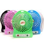 Trade Shop Traesio-mini Ventilatore Usb Ricaricabile Regolabile 3 Velocità Portatile A Batterie -