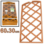 Trade Shop Traesio-pannello Traliccio Recinzione In Legno Scuro 60 X 30 Cm Rampicanti Giardino -