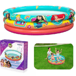 Trade Shop Traesio-piscina Gonfiabile 3 Anelli Princess 122x25cm Per Bambini Giardino Estate 91099 -