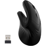 Trade Shop Traesio-mouse Verticale Per Mano Destra Da Gioco Ergonomico Polso Ottico Per Pc Nero -