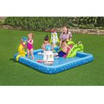 Trade Shop Traesio-play Center Piccolo Astronauta Gonfiabile 228x206x84 Cm Piscina Giardino 53126 -