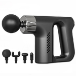 Trade Shop Traesio-pistola Massaggiante Professionale 4 Testine 5 Velocità Fascial Gun Ricaricabile -