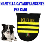 Trade Shop Traesio-cappotto Vestito Impermeabile Catarifrangente Cane Police Dog Taglia M -