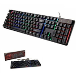 Trade Shop Traesio-kr6300 Tastiera Gaming Led Keyboard Retro Illuminata Multicolor Rgb Pc -