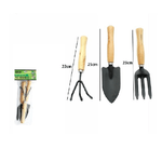 Trade Shop Traesio-set 3 Pezzi Attrezzi Da Giardino Giardinaggio Accessori Rastrello Paletta 59697 -