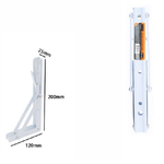 Trade Shop Traesio-reggimensola Supporto Staffa In Metallo Pieghevole Regolabile 20x12x2.5cm 07916 -