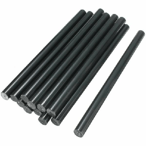 Trade Shop Traesio-84 Stick Colla A Caldo Nera Ricarica Per Pistola Lungo 18 Cm Diametro 7 Mm -
