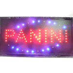 Trade Shop Traesio-insegna Luminosa A Led Con Scritta Panini 47,5 X 25 X 2 Cm 220v + Ganci -