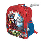 Trade Shop Traesio-zaino Scuola Elementare Medie Zainetto Tempo Libero 34x41x19 Cm Marvel Avengers -