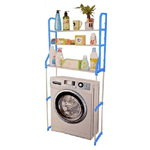 Trade Shop Traesio-organizer Con 3 Mensole Scaffale Sopra Lavatrice Wc Bagno Salvaspazio -