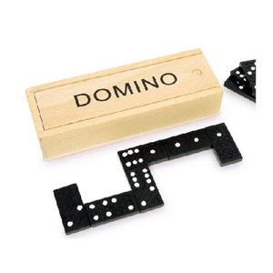 Trade Shop Traesio-gioco Da Tavolo Società Domino Con Scatola In Legno Giochi Di Carte -