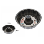 Trade Shop Traesio-stampo Teglia Tortiera Per Dolce Torta Ciambella Antiaderente Tondo 24,5cm 59949 -