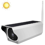 Trade Shop Traesio-telecamera Wifi Per Esterni Con Pannello Solare Per Utilizzo Continuo Cw489 -