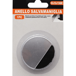 Trade Shop Traesio-fermaporta Ferma Porta Circolare In Plastica Con Gomma Antigraffio 50x19x13mm -