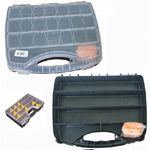 Trade Shop Traesio-organizer 48cm Cassetta Attrezzi Porta Minuteria Minuterie 26 Vaschette -