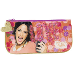 Trade Shop Traesio-bustina Portapenne Porta Penne Violetta Disney Astuccio Con Zip 23x11cm -