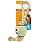 Trade Shop Traesio-palla Da Tennis Con Corda Per Cani In Corda Nylon Gioco Animali 35 X 6 X 10 Cm -