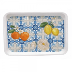 Trade Shop Traesio-vassoio Portata In Melammina 30 X 19cm Fantasia Mediterraneo Cucina Caffe' Dolci -