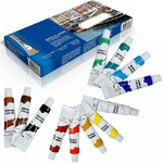 Trade Shop Traesio-pittura Acrilica Confezione 12 Pezzi Acquerelli Vari Colori Tubo 12 Ml -