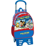 Trade Shop Traesio-zaino Trolley 33 Cm Con Carrello Zainetto Scuola Asilo Elementare Paw Patrol -