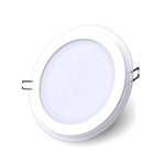 Trade Shop Traesio-pannello Led Slim Incasso Bordo In Vetro 6w Cct Tre Colorazioni Di Luce P75e-t3c -