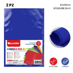 Trade Shop Traesio-12pz Fogli In Gomma Eva Colore Blu Elettrico Materiale Alta Qualità 40x60cm 2mm -