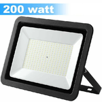 Trade Shop Traesio-faro Led 200w Luce Alta Luminosita Faretto Proiettore Esterno Slim Bianco Freddo -