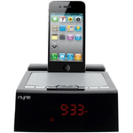 Trade Shop Traesio-orologio Sveglia Per Iphone/ipod Docking Station Lettore Audio Mp3 Aux Radio -