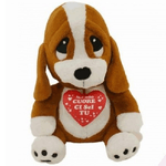 Trade Shop Traesio-cane Cocker Peluche 55cm Con Cuore "nel Mio Cuore Ci Sei Tu" San Valentino 87582 -