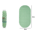 Cleafe-tappeto Tappetino Pvc Ovale Antiscivolo Vasca Da Bagno Doccia 69x36cm 79746 Verde -