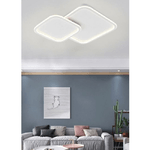 Trade Shop Traesio-plafoniera Lampadario Soffitto Led Design A 2 Rombi Bianco Moderno 60 W Pn-24-3c -