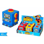 Trade Shop Traesio-salvadanaio A Forma Di Robot 10x10cm In Ceramica Porta Soldi Monete Per Bambini -