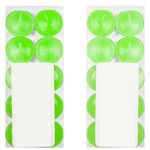 Trade Shop Traesio-set 30 Candele Candela Profumata Fragranza Mela Verde Apple Green Verde Profumo -