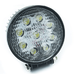 Trade Shop Traesio-faro Supplementare Profondita' Auto Fuoristrada 12v Tondo 9 Led 27w 6000k Ip68 -