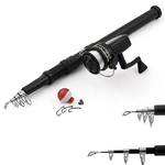 Trade Shop Traesio-canna Da Pesca Telescopica Con Mulinello E Accessori Per Principianti 160cm Max -