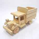 Trade Shop Traesio-auto Camion In Legno  64892 Rimorchio Porta Oggetti Gioie Cofanetto Decoupage -