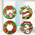 Trade Shop Traesio-set 2pz Fuoriporta Ghirlanda Carta 3d 36cm Appendere Porta Ingresso Decorazioni Natale -