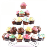 Trade Shop Traesio-stand Supporto Espositore Per Cupcakes Dolci Dolcetti 30 Posti In Metallo -