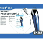 Trade Shop Traesio-tagliacapelli Elettrico Tekone Tk265 Professionale Rasoio Barba Pettini -