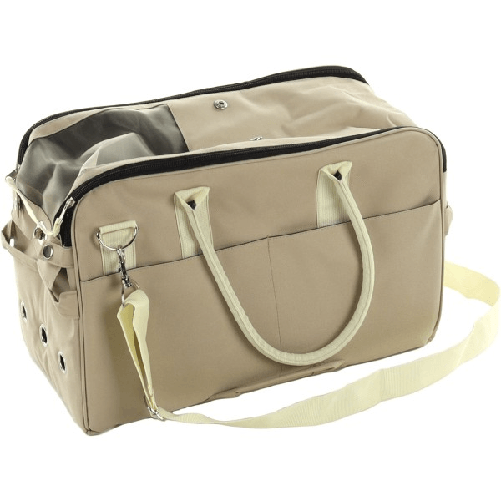 Trade Shop Traesio-trasportino A Borsa Per Cane Gatto Animali Domestici Doppia Con Zip 45x21x30cm -