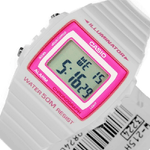 Casio-orologio Da Polso Casio W-215h-2avdf Digitale Unisex Sveglia Crono Bianco -