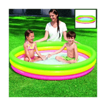 Trade Shop Traesio-piscina Gonfiabile Arcobaleno A 3 Anelli Colorati 152 X 30 Cm Fuori Terra -