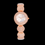 Trade Shop Traesio-orologio Da Polso Sousou S6097 Donna Cuore Brillantini Movimento Quarzo Oro Rosa -