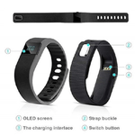 Trade Shop Traesio-braccialetto Smartwatch Fitness Bluetooth Tracker Da Polso Per Android Ios -