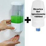 Trade Shop Traesio-dispenser Per Gel Igienizzante Mani A Muro Con Ricarica Inclusa Da 1000ml 1 Lt -