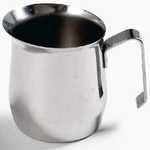 Trade Shop Traesio-bricco Bollilatte Lattiera Caffè Caraffa 500ml Acciaio Inox Pentolino Bollitore -