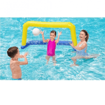 Trade Shop Traesio-porta Gonfiabile Galleggiante Water Polo Con Palla Giallo 137x66cm Bambini 52123 -