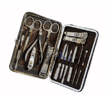 Trade Shop Traesio-set Manicure Pedicure 14 Pezzi Professionale In Astuccio Forbici Tronchesina -