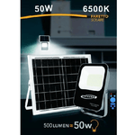 Trade Shop Traesio-faretto Faro Led Solare 50watt Telecomando Ip65 Luce Bianco Fredda 6500k Fso-50w -